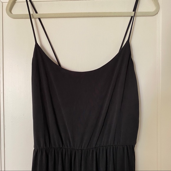 Flowy Charcoal Jumpsuit - Picture 2 of 4